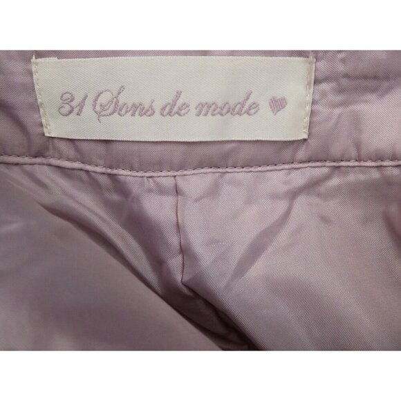 31 Sons de mode Japanese Pink Tweed Midi skirt Size‎ XS Flare Feminine Coquette - Picture 6 of 8
